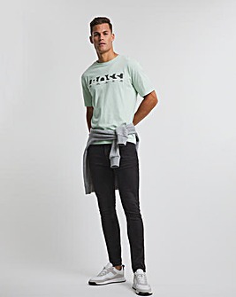 BOSS Short Sleeve Green Colourblock Logo T-Shirt