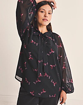 Georgette Pussy Bow Blouse