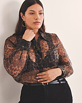 Leopard Organza Shirt