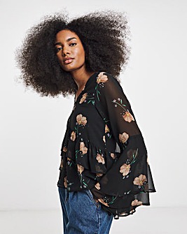 Simply Be Georgette Historical Blouse