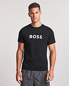BOSS Short Sleeve Black Upf 50+ Beach T-Shirt