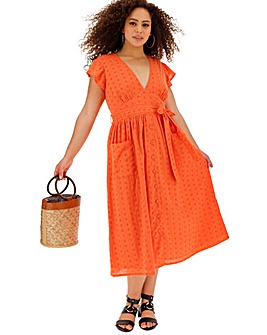 simply be orange dress