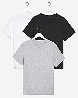 Lacoste 3 Pack of Short Sleeve Multi Lounge T-Shirts