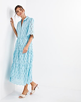 Y.A.S Broderie Shirt Dress