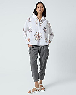French Connection Ezan Embroidered Shirt