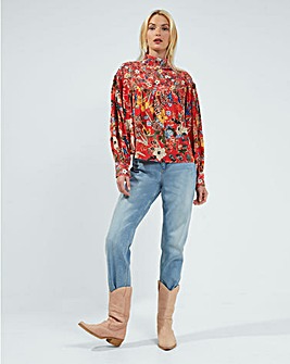 French Connection Blossom Delphine High Neck Top
