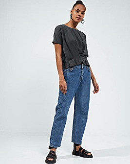 French Connection Augusta Pleat Hem Top