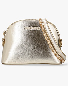 Valentino Bags Mayfair Princess Gold Top Zip Cross-Body Bag