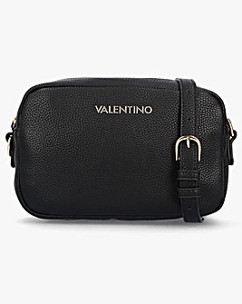 Valentino Bags Brixton Black Pebbled Camera Bag