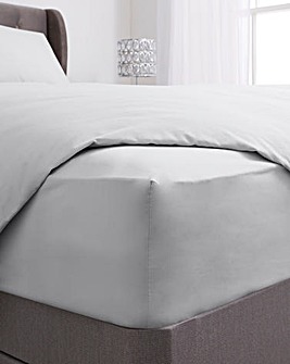 Pure Cotton 200 Thread Count 38cm Extra Deep Fitted Sheet
