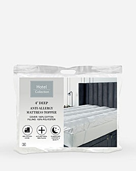 Hotel Collection Anti-Allergy 4'' Deep Mattress Topper