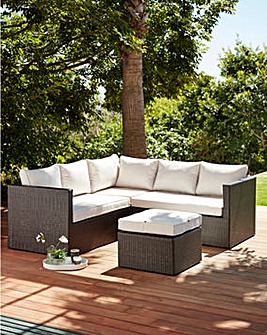 Rattan Garden Furniture Home J D Williams Melbury Corner Sofa Brown Rattan