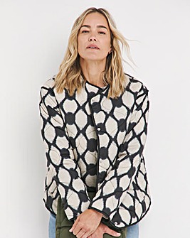Printed Short Quilt Jacket