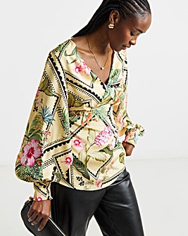 Joanna Hope Printed Blouse