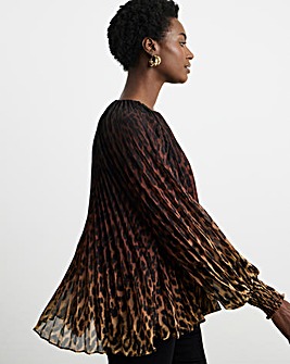 Joanna Hope Pleated Chiffon Blouse