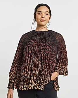 Joanna Hope Pleated Chiffon Blouse