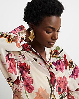 Joanna Hope Printed Crinkle Shirt