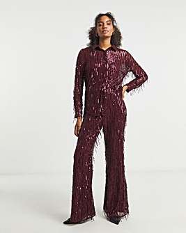 Joanna Hope Sequin Trousers