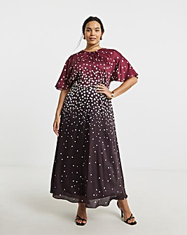 Joanna Hope Split Sleeve Maxi Dress