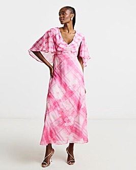 Joanna Hope Tea Dress With Cape Sleeve