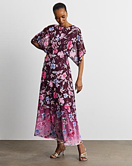Joanna Hope Printed Crinkle Chiffon Dress