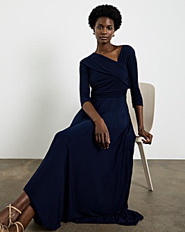 Joanna Hope Pleated Jersey Dress