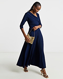 Joanna Hope Pleated Jersey Dress