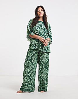 Joanna Hope Printed Wide Leg Trousers