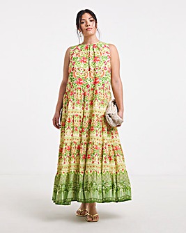 Joanna Hope Tiered Printed Dress