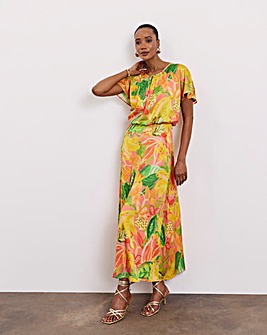 Joanna Hope Split Sleeve Maxi Dress