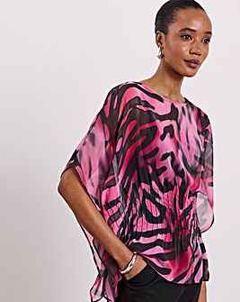 Joanna Hope Pleated Seam Blouse