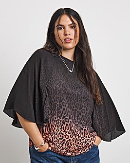 Joanna Hope Leopard Print Blouse