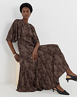 Joanna Hope Animal Print Tea Dress