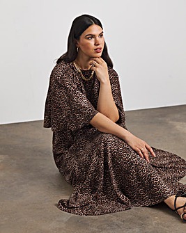 Joanna Hope Animal Print Tea Dress