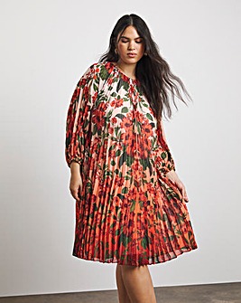 Joanna Hope Crinkle Printed Shift Dress