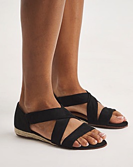Soft Strap Espadrille Sandals Standard D Fit