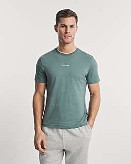 Calvin Klein Green Centre Logo Short Sleeve T-Shirt