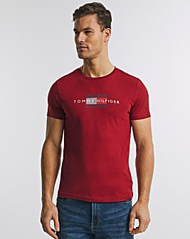 Tommy Hilfiger Red Short Sleeve Logo T-Shirt