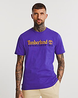 Timberland Black Outdoor Heritage Linear Logo T-Shirt