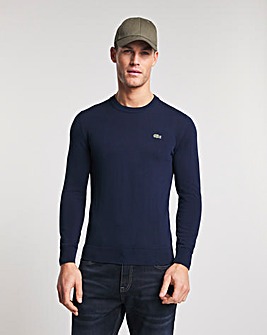 Lacoste Navy Classic Knitted Jumper