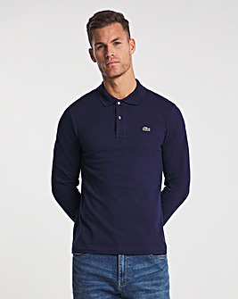 Lacoste Navy Classic Longsleeve Pique Polo