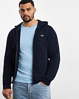 Lacoste Classic Navy Zip Through Hoodie