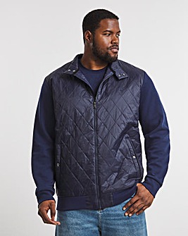 Polo Ralph Navy Quilted Jersey Jacket