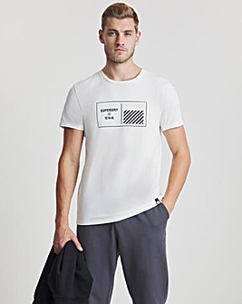 Superdry White Train Core Graphic T-Shirt