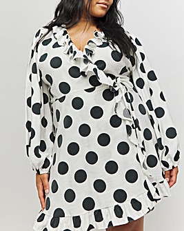 Nobody's Child Jolene Spot Wrap Dress