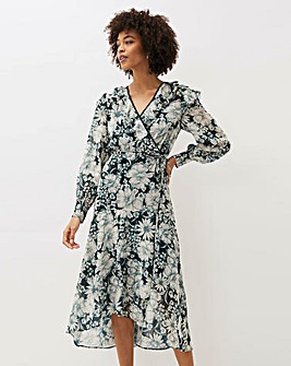 Phase Eight Indiana Chiffon Tiered Floral Dress