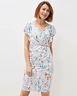 Phase Eight Jessie Watercolour Floral Slinky Jersey Dress