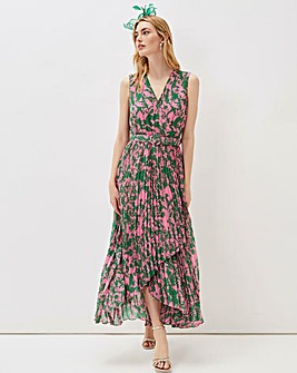 Phase Eight Brianna Pleated Midaxi Belted Dress