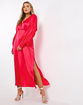 Hope & Ivy Milly Red Maxi Dress