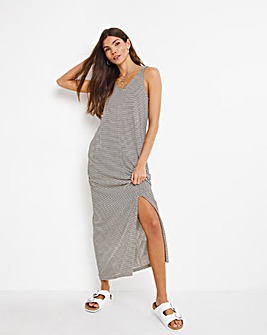 Selected Femme Jersey Stripe Maxi Dress